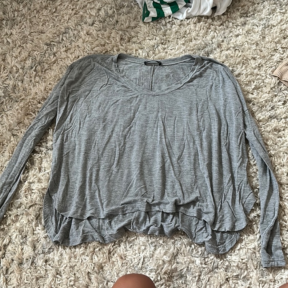 Brandy Melville Gray Long Sleeve
